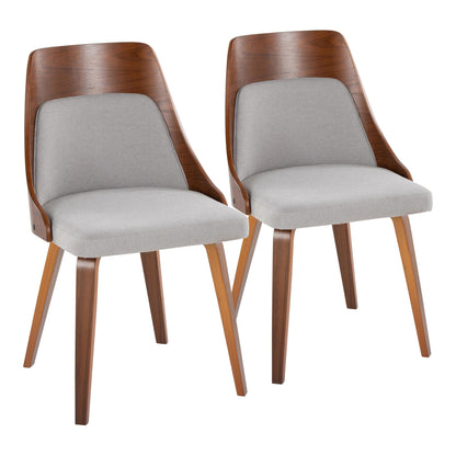 Anabelle Bent Wood Chair - Set of 2 By LumiSource - CH-ANBELHLBW2 NACR2 | Dining Chairs | Modishstore - 14