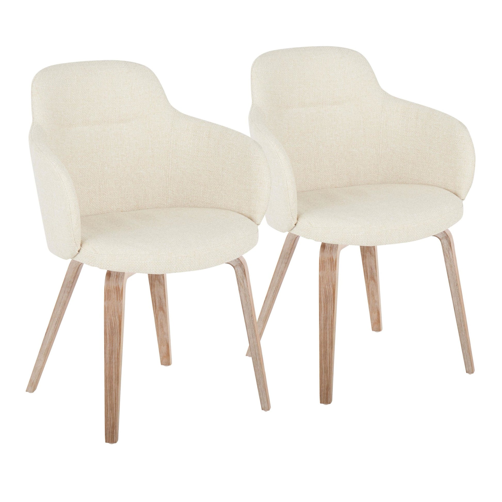 Boyne Chair - Set of 2 By LumiSource - CH-BOYNEFB-HLBW2 WWCR2 | Dining Chairs | Modishstore - 3