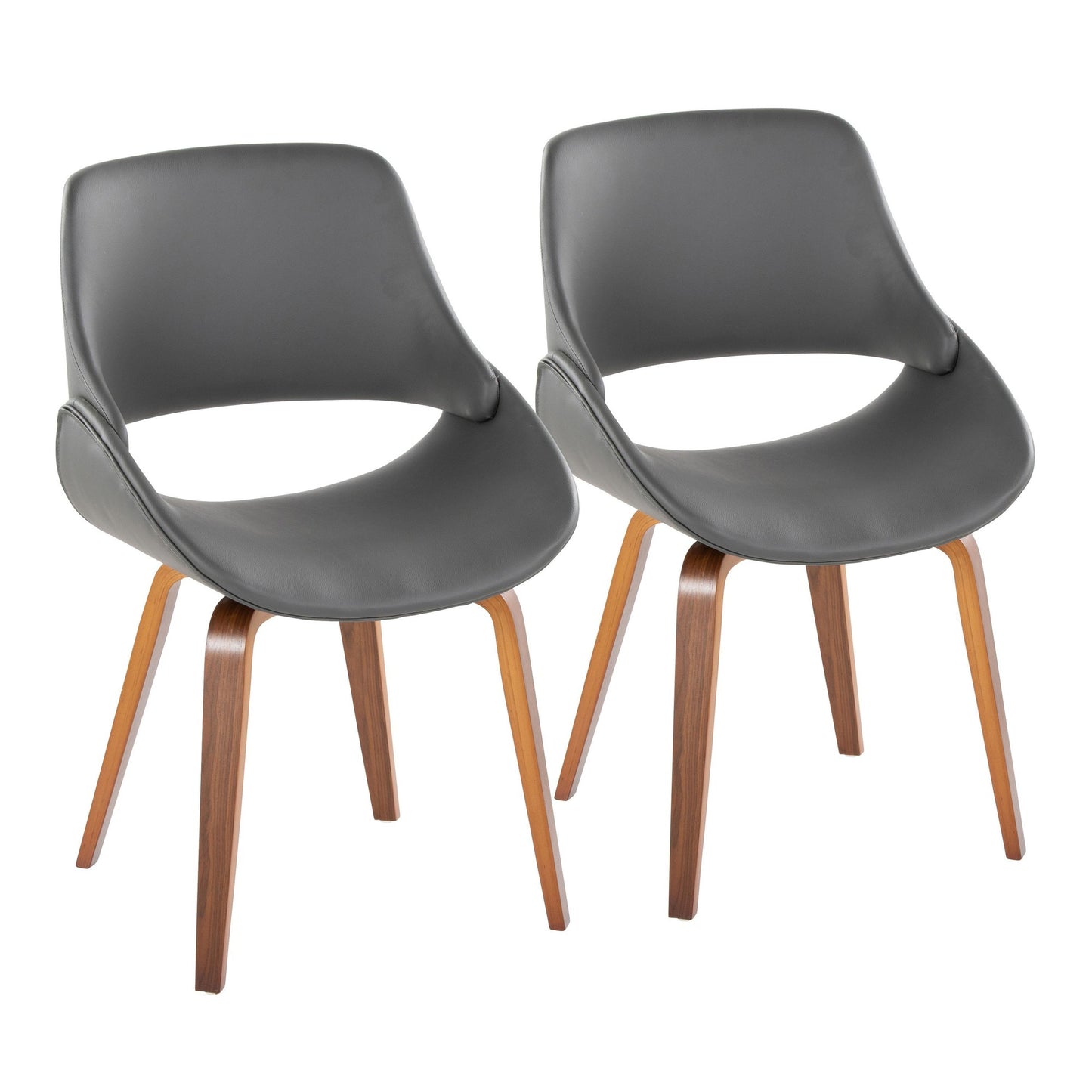 Fabrico Chair - Set of 2 By LumiSource - CH-FBCOPU-HLBW2 WLGY2 | Dining Chairs | Modishstore - 3