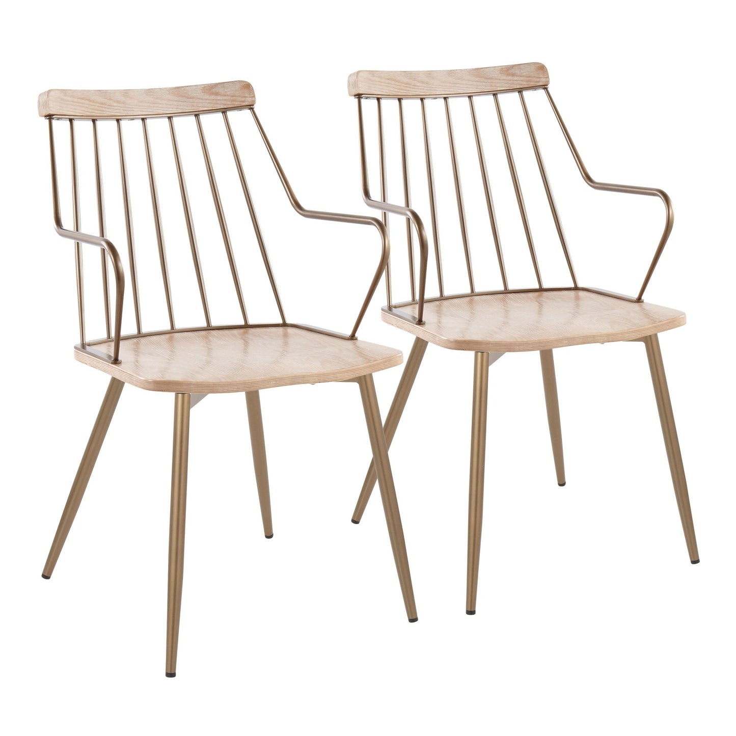 Preston Chair - Set of 2 By LumiSource - CH-PRESTON-HLC2 ANCUWW2 | Dining Chairs | Modishstore - 3