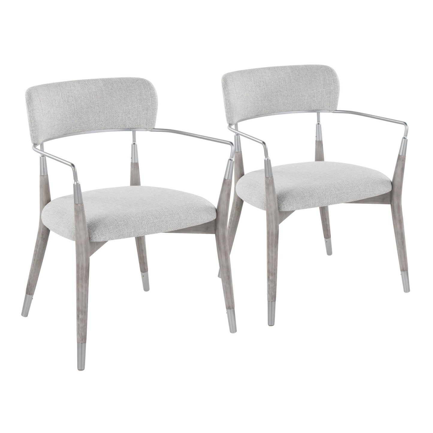 Savannah Chair - Set of 2 By LumiSource - CH-SAVANNAH GYLGY2 | Dining Chairs | Modishstore - 4