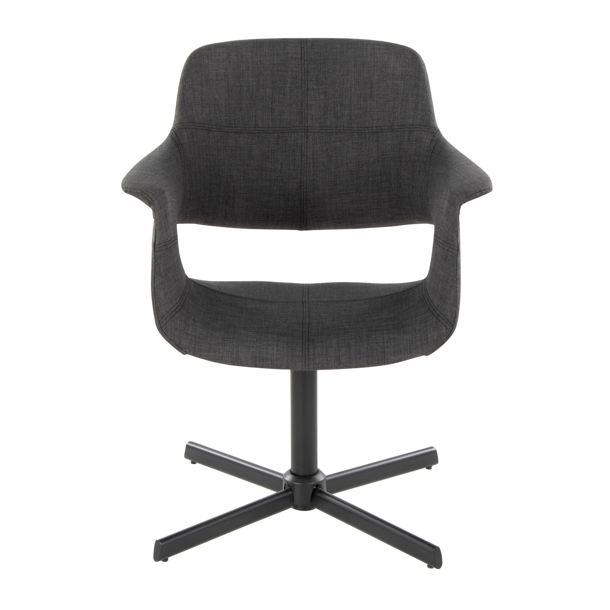 Vintage Flair Swivel Accent Chair By LumiSource - CHR-VFL-XPED1 BKCHAR1 | Accent Chairs | Modishstore - 7