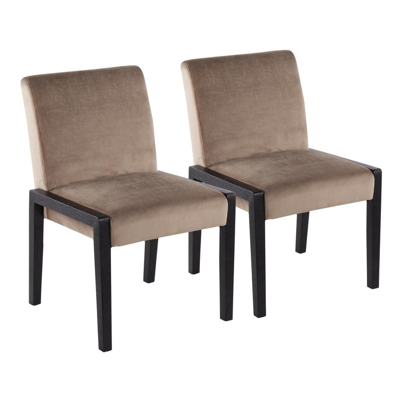 Carmen Chair - Set of 2 By LumiSource - DC-CARMEN BKCVHP2 | Armchairs | Modishstore - 7