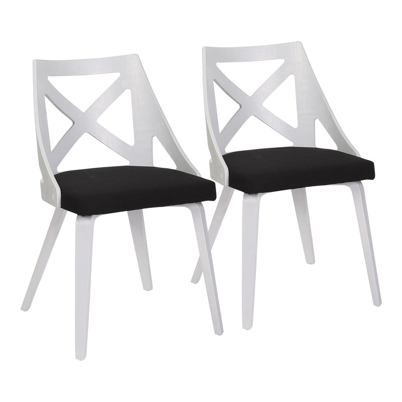 Charlotte Chair - Set of 2 By LumiSource - CH-CHARLOT WTXTBU2 | Dining Chairs | Modishstore - 7