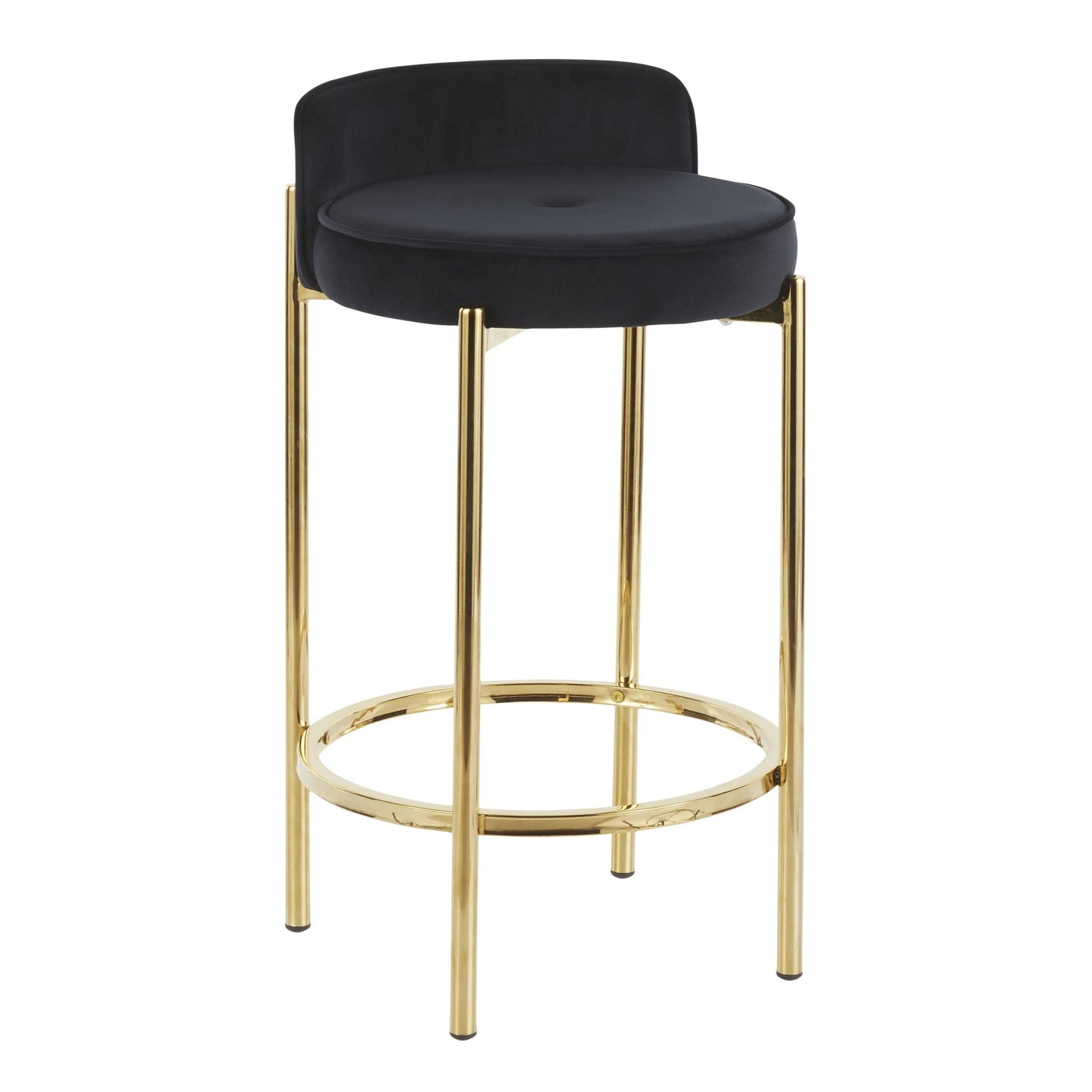 Chloe Counter Stool - Set of 2 By LumiSource - B26-CHLOE AUVBK2 | Counter Stools | Modishstore - 6