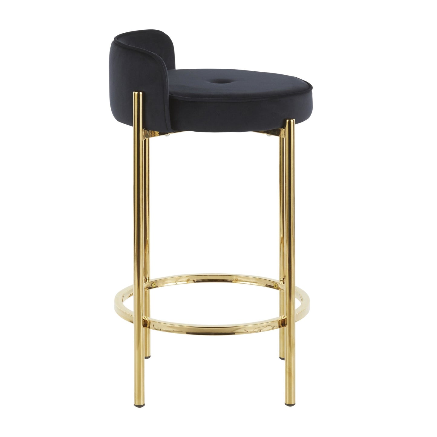 Chloe Counter Stool - Set of 2 By LumiSource - B26-CHLOE AUVBK2 | Counter Stools | Modishstore - 7