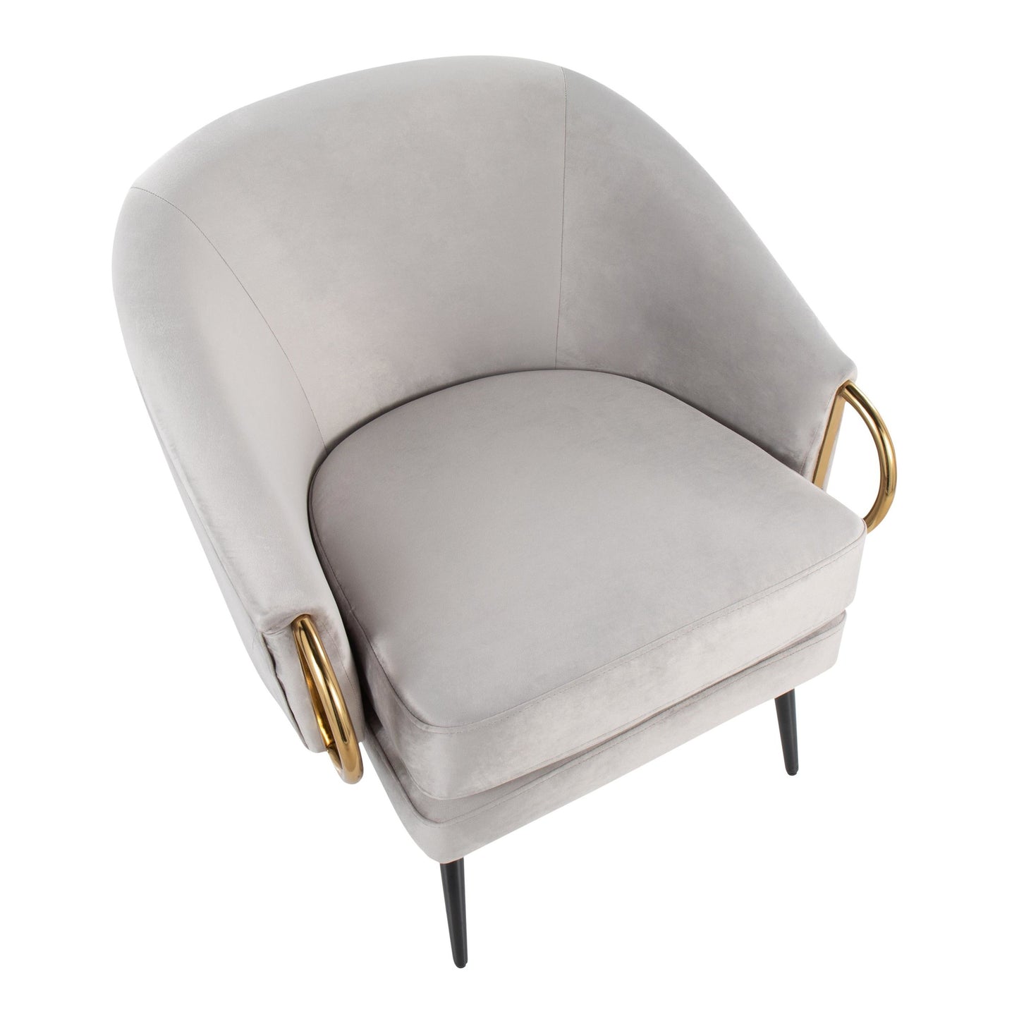 Claire Accent Chair By LumiSource - CHR-CLAIRE BKVSV | Accent Chairs | Modishstore - 5