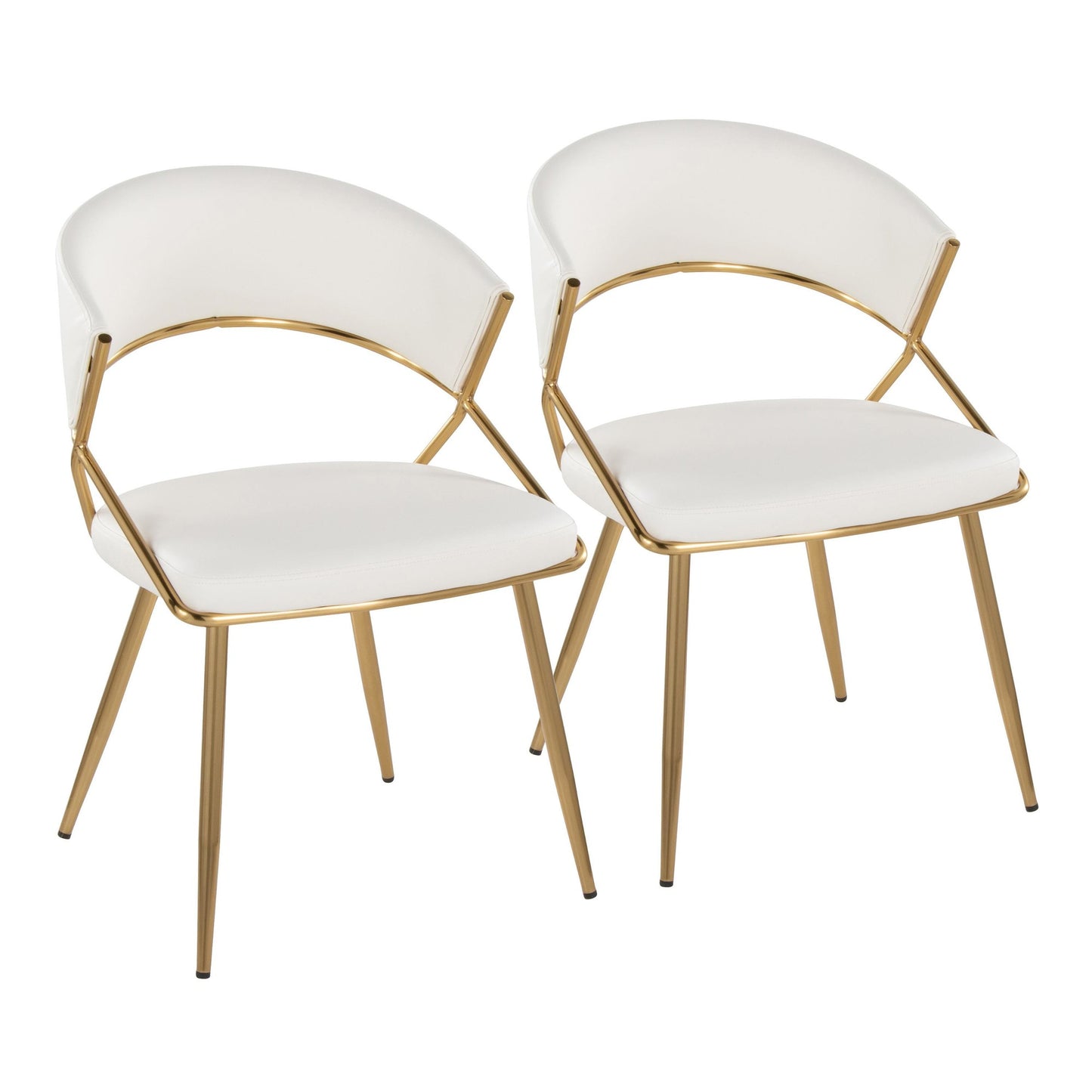 Jie Dining Chair - Set of 2 By LumiSource - DC-JIEPU AUBK2 | Dining Chairs | Modishstore - 9