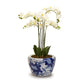 Japanese Blue Flower Planter By Tozai Home | Planters, Troughs & Cachepots | Modishstore - 1