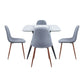 Clara Pebble Dining Set - 5 Piece By LumiSource - DS-CLRABKGL+4PEBWLBU | Dining Sets | Modishstore - 2