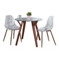 Folia Round Clara Dining Set - 3 Piece By LumiSource - DS3-FOLIARNDWLCL+2CLRAWLCL | Dining Sets | Modishstore - 3