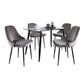 Clara-Marcel Dining Set - 5 Piece By LumiSource - DS5-CLRABKCL+4MARCLVBKSV | Dining Sets | Modishstore - 3