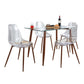 Clara Dining Set - 5 Piece By LumiSource - DS5-CLRABKCL+4CLRABKCL | Dining Sets | Modishstore - 6