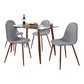 Clara-Pebble Dining Set - 5 Piece By LumiSource - DS5-CLRAWLCL+4PEBFBWLBU | Dining Sets | Modishstore - 8