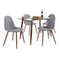 Clara-Pebble Dining Set - 5 Piece By LumiSource - DS5-CLRAWLCL+4PEBFBWLBU | Dining Sets | Modishstore - 9