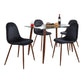 Clara-Pebble Dining Set - 5 Piece By LumiSource - DS5-CLRAWLCL+4PEBVWLBK | Dining Sets | Modishstore - 3