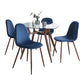 Clara-Pebble Square Dining Set - 5 Piece By LumiSource - DS5-CLRAWLGL+4PEBVWLBK | Dining Sets | Modishstore - 6