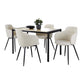 Fuji-Boyne Dining Set - 5 Piece By LumiSource - DS5-FUJIBKNA+4BOYNEFBBKCR | Dining Sets | Modishstore - 2