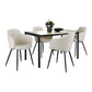 Fuji-Boyne Dining Set - 5 Piece By LumiSource - DS5-FUJIBKNA+4BOYNEFBBKCR | Dining Sets | Modishstore - 3