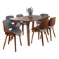 Folia Fabrizzi Dining Set - 7 Piece By LumiSource - DS7-FOLIAWL+6FBZZWLGY | Dining Sets | Modishstore - 3