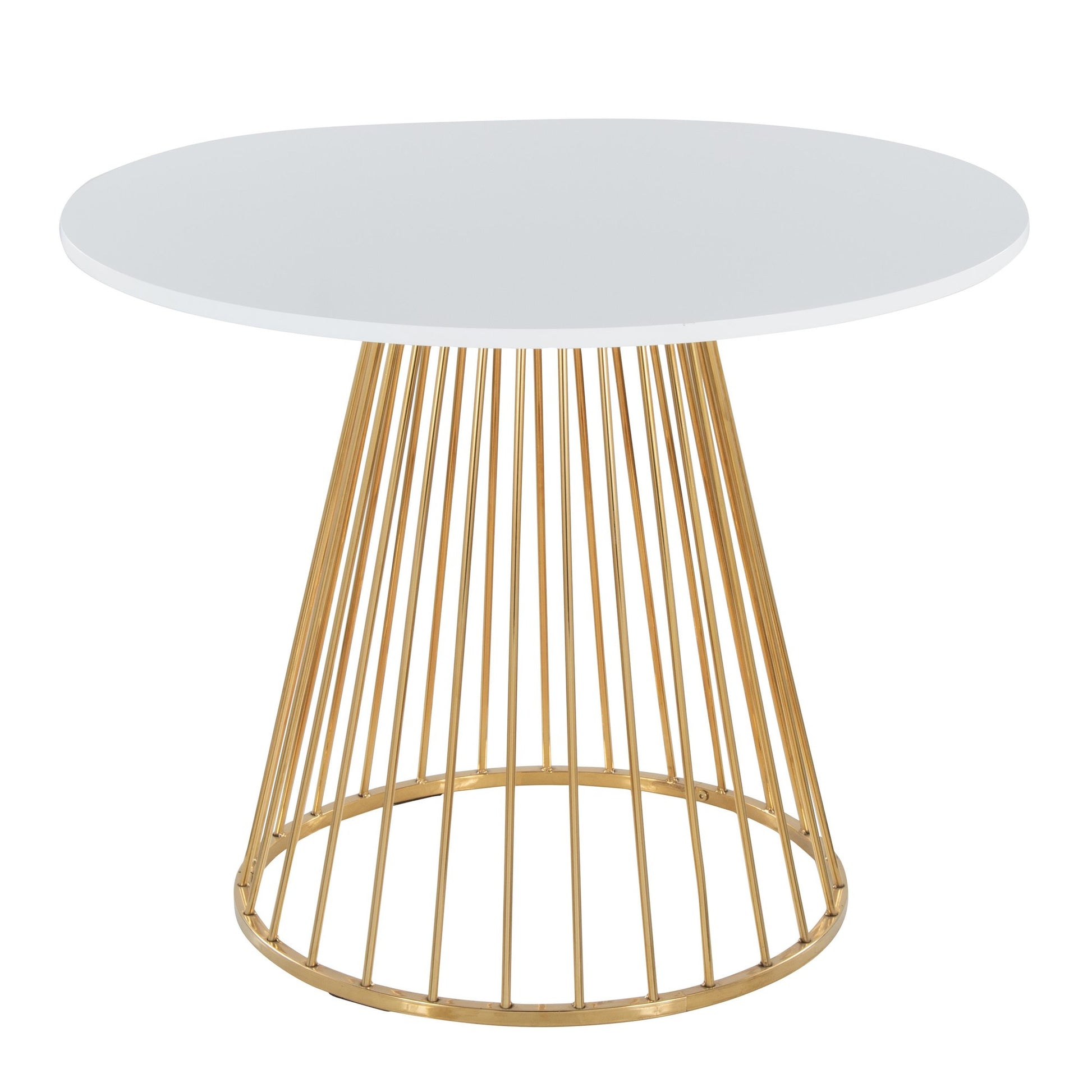 Canary Cosmo Dining Table By LumiSource - DT-CNRY-CNRYCSMO2 AUBK | Dining Tables | Modishstore - 8