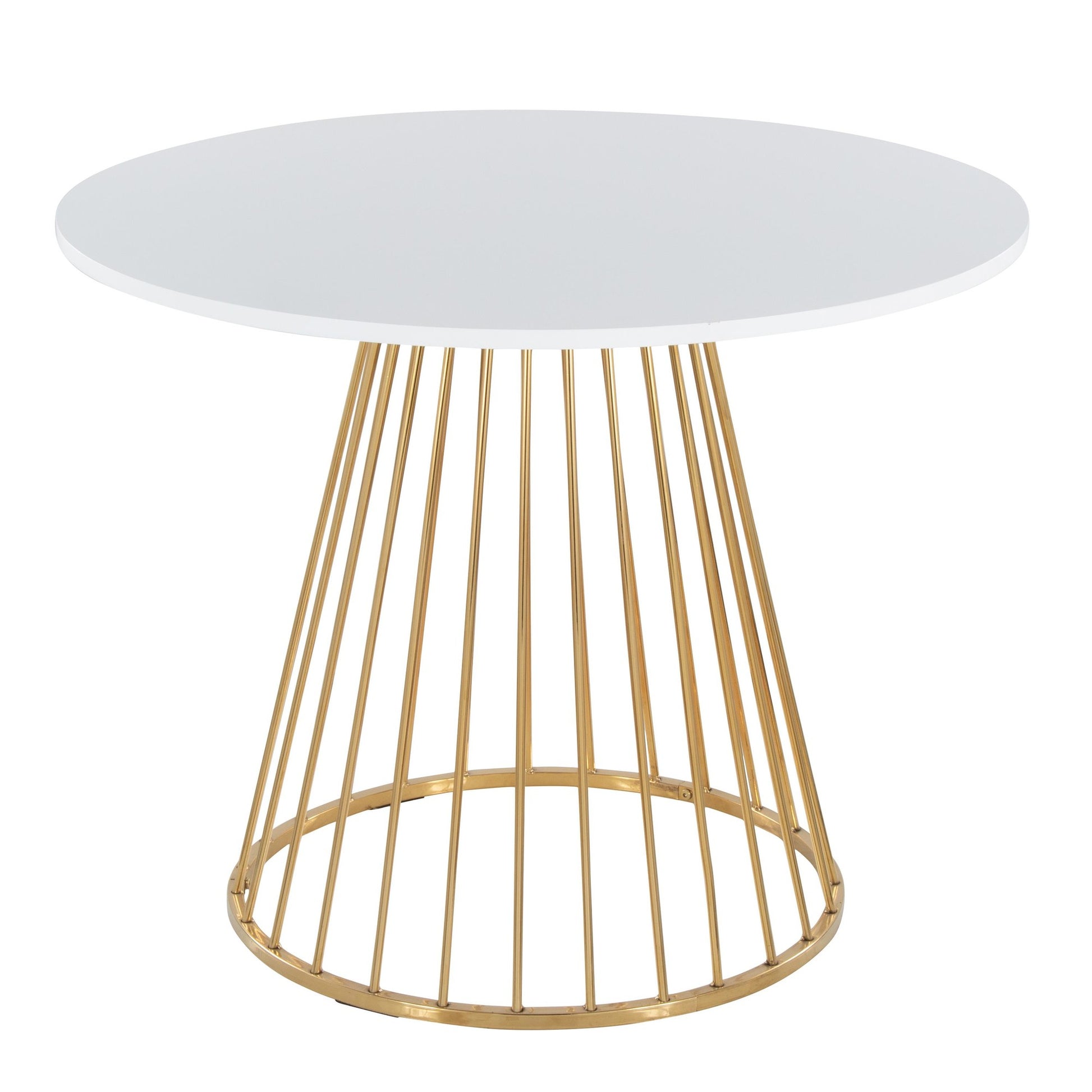 Canary Cosmo Dining Table By LumiSource - DT-CNRY-CNRYCSMO2 AUBK | Dining Tables | Modishstore - 9