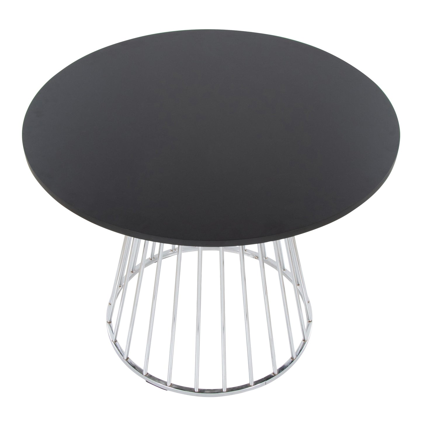 Canary Cosmo Dining Table By LumiSource - DT-CNRY-CNRYCSMO2 SVBK | Dining Tables | Modishstore - 4