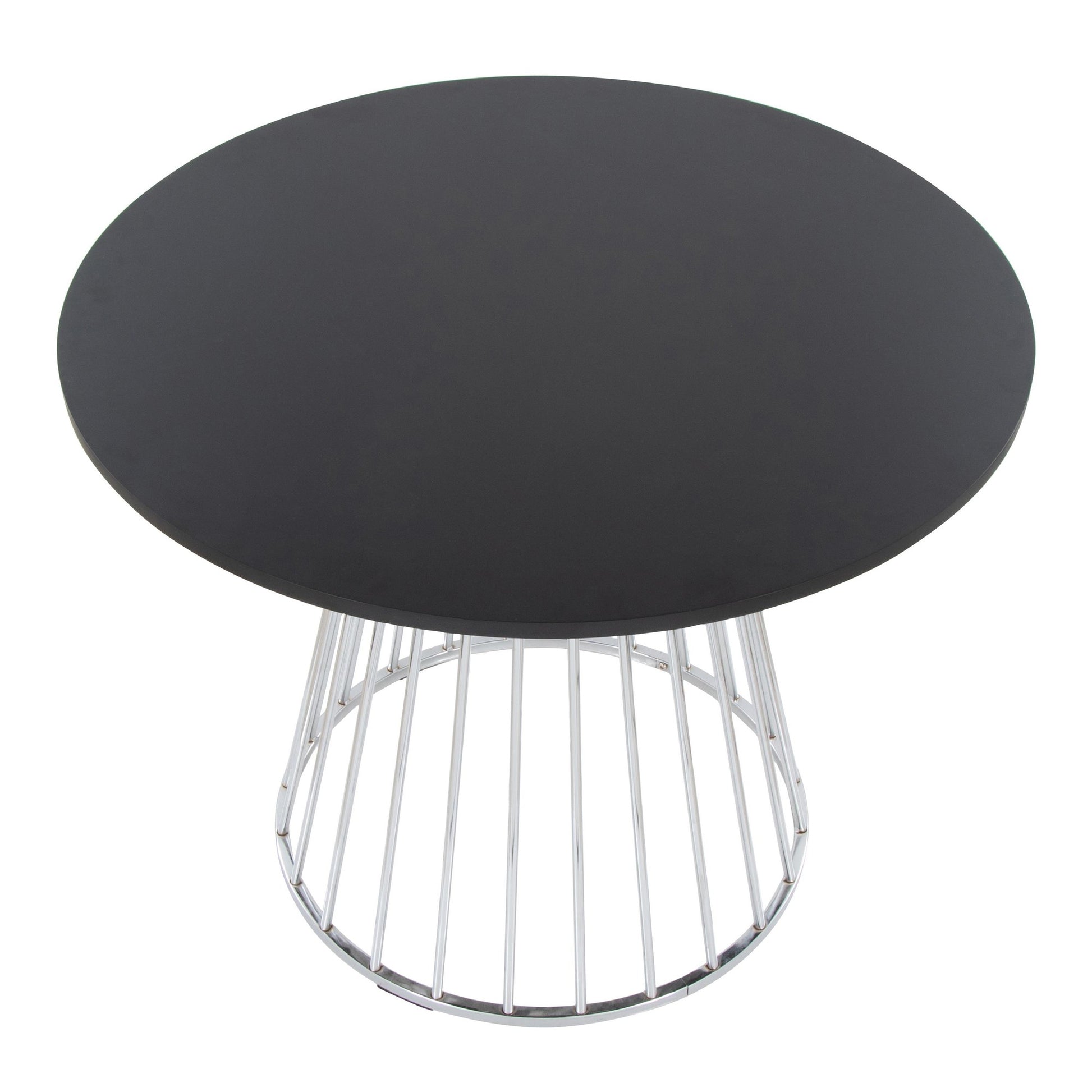 Canary Cosmo Dining Table By LumiSource - DT-CNRY-CNRYCSMO2 SVBK | Dining Tables | Modishstore - 4