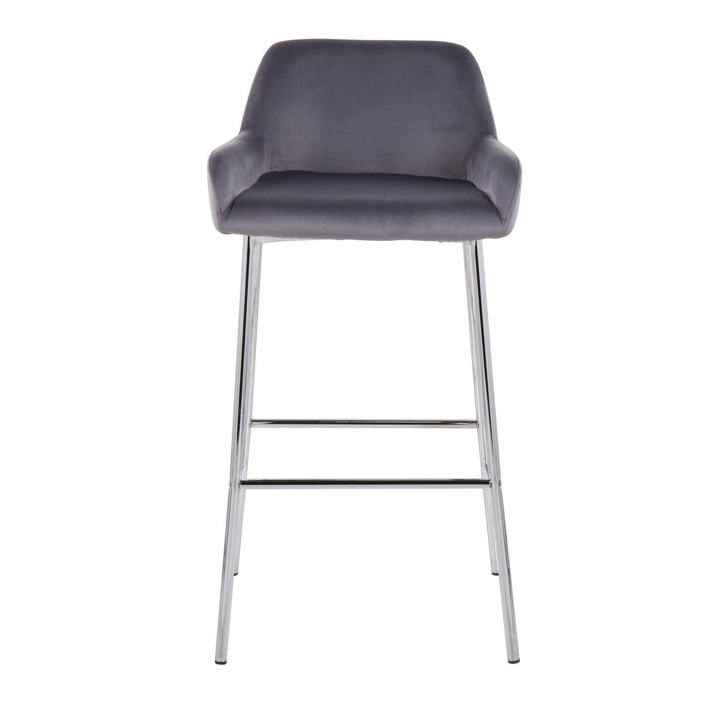 Daniella Fixed-Height Bar Stool - Set of 2 By LumiSource - B30-DNLA2 CHRMVSV2 | Bar Stools | Modishstore - 5