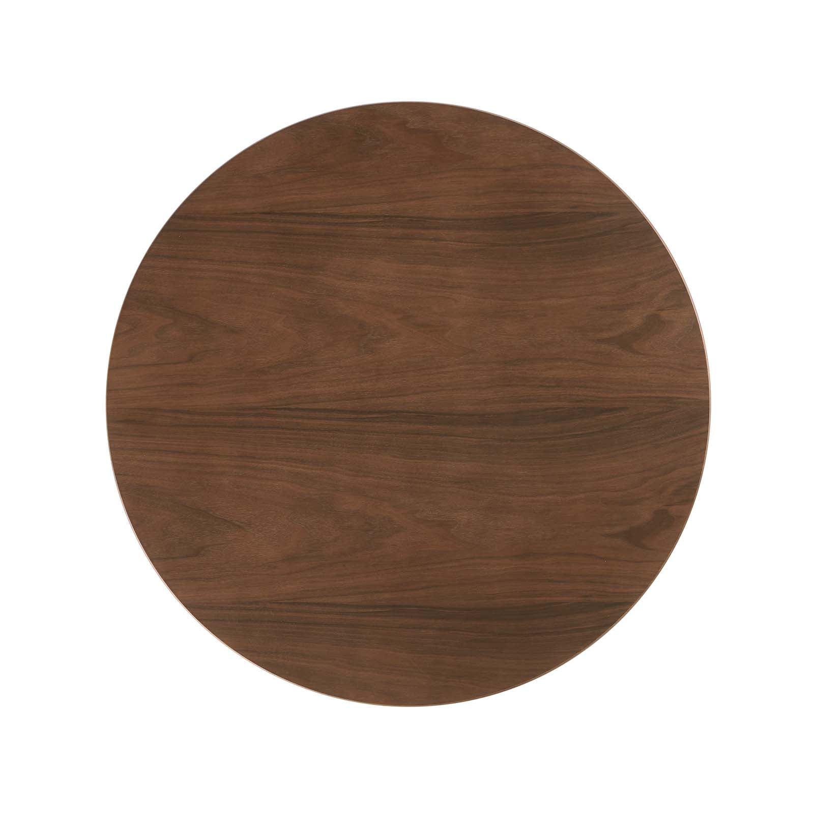 Modway Lippa 36" Round Walnut Dining Table - Walnut - EEI-1136 | Dining Tables | Modishstore - 8