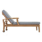 Modway Marina Outdoor Patio Teak Single Chaise