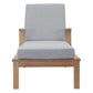 Modway Marina Outdoor Patio Teak Single Chaise