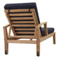 Modway Marina Outdoor Patio Teak Single Chaise