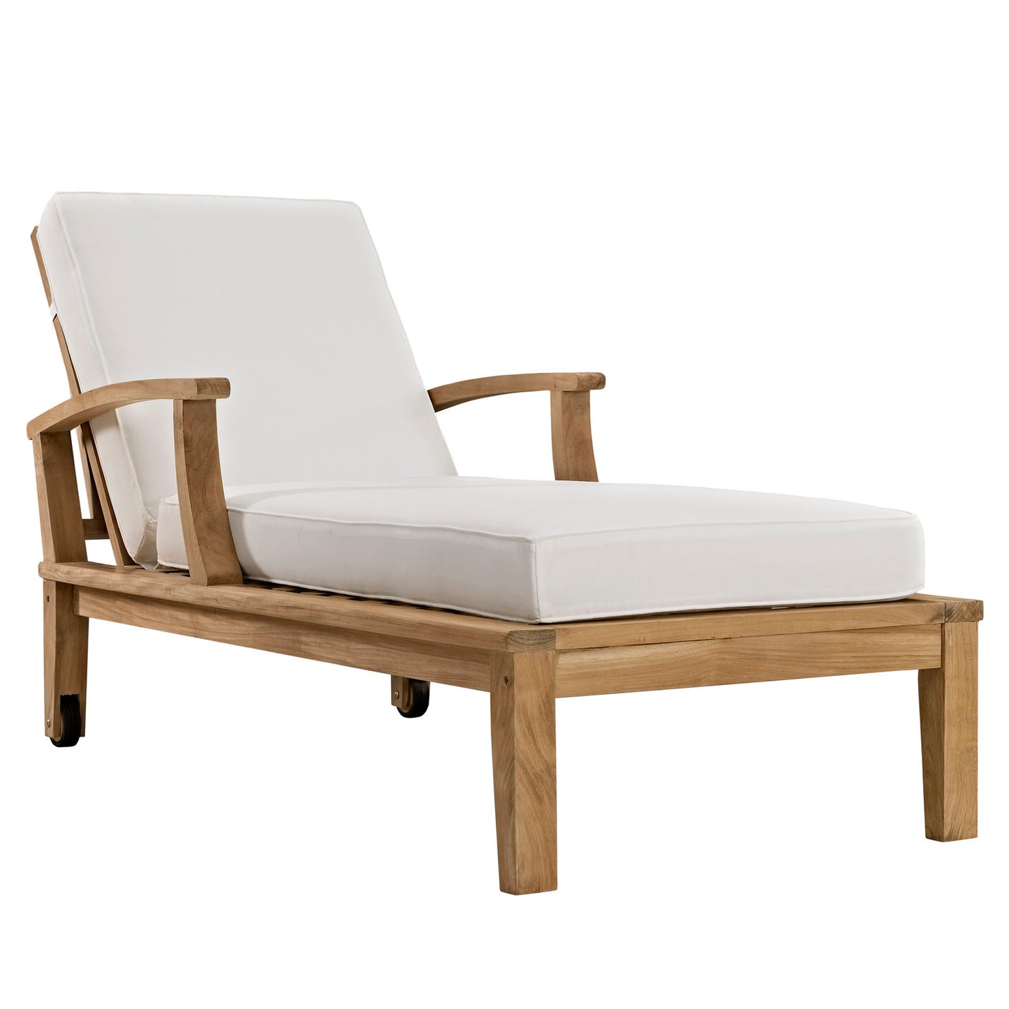 Modway Marina Outdoor Patio Teak Single Chaise