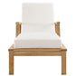 Modway Marina Outdoor Patio Teak Single Chaise