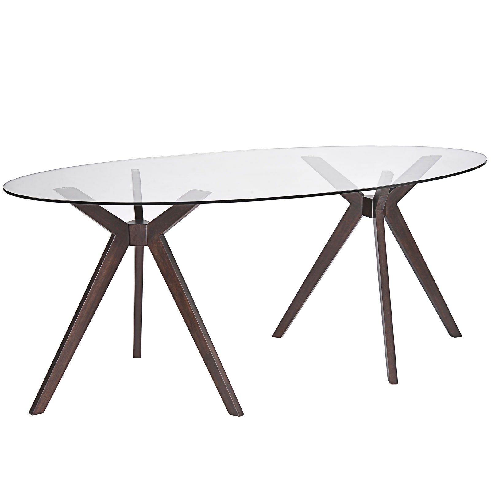 Duet Oval Dining Table By Modway - EEI-1617 | Dining Tables | Modishstore - 2