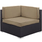 Modway Gather Corner and Middle Outdoor Patio Sectional Set