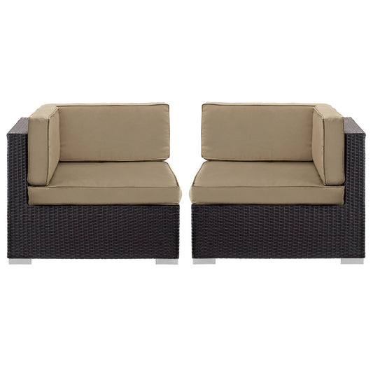 Modway Gather Outdoor Patio Corner Sectional Set of 2