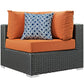 Modway Sojourn 5 Piece Outdoor Patio Sunbrella® Sectional Set