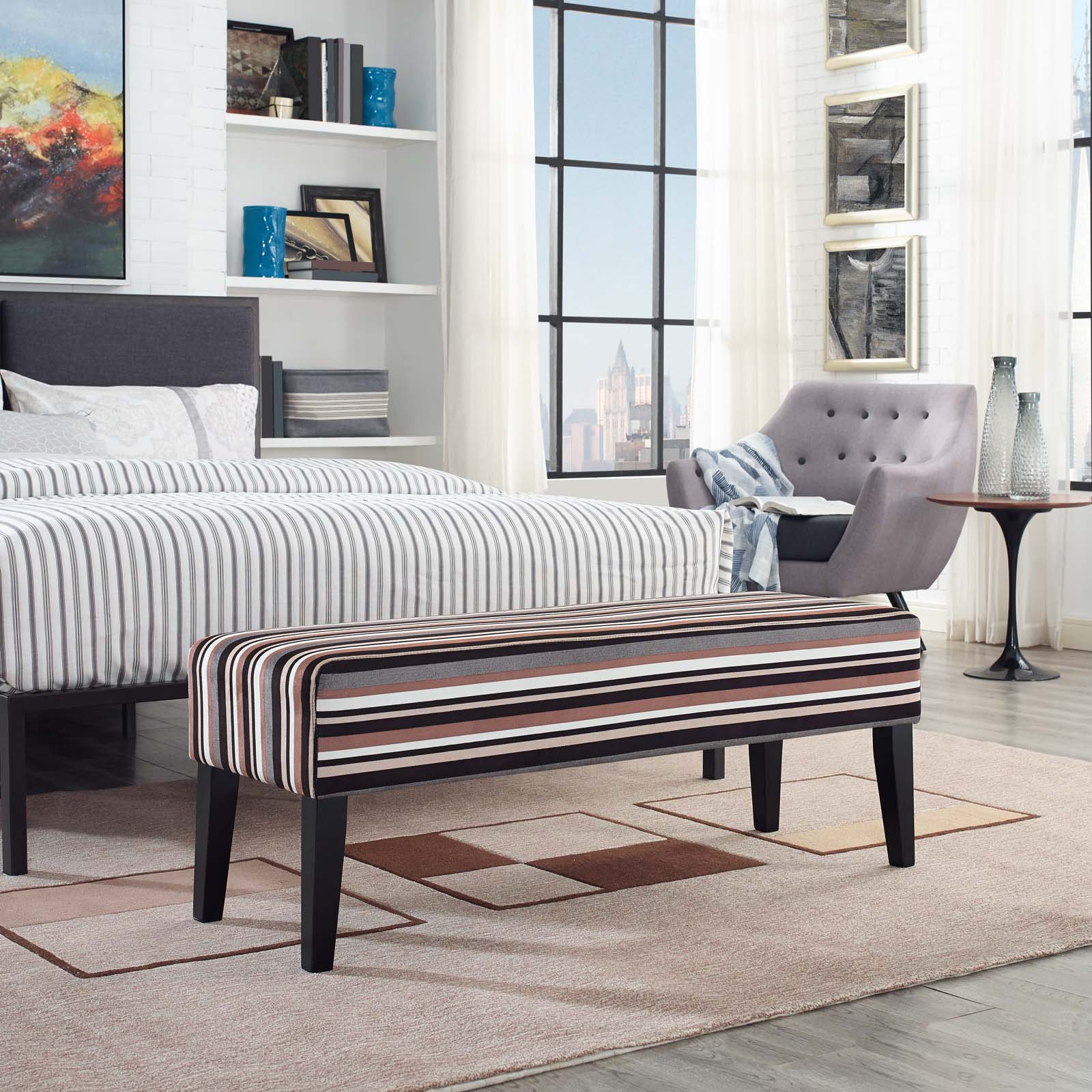 Connect Upholstered Fabric Bench By Modway - EEI-2556 | Benches | Modishstore - 10