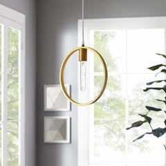 Orbit Brass Ceiling Pendant Light By Modway - EEI-3084