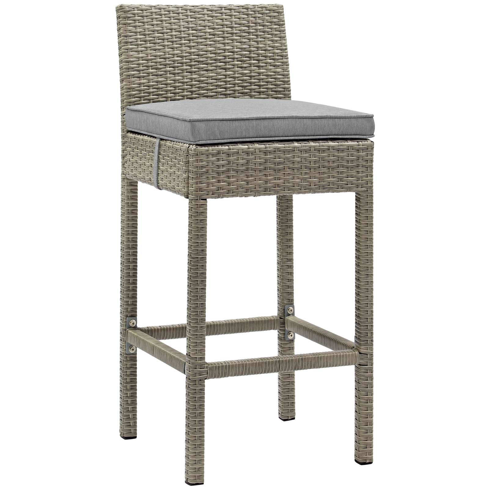 Modway Conduit Bar Stool Outdoor Patio Wicker Rattan Set of 4-EEI-3602 - EEI-3602 | Bar Stools | Modishstore - 27