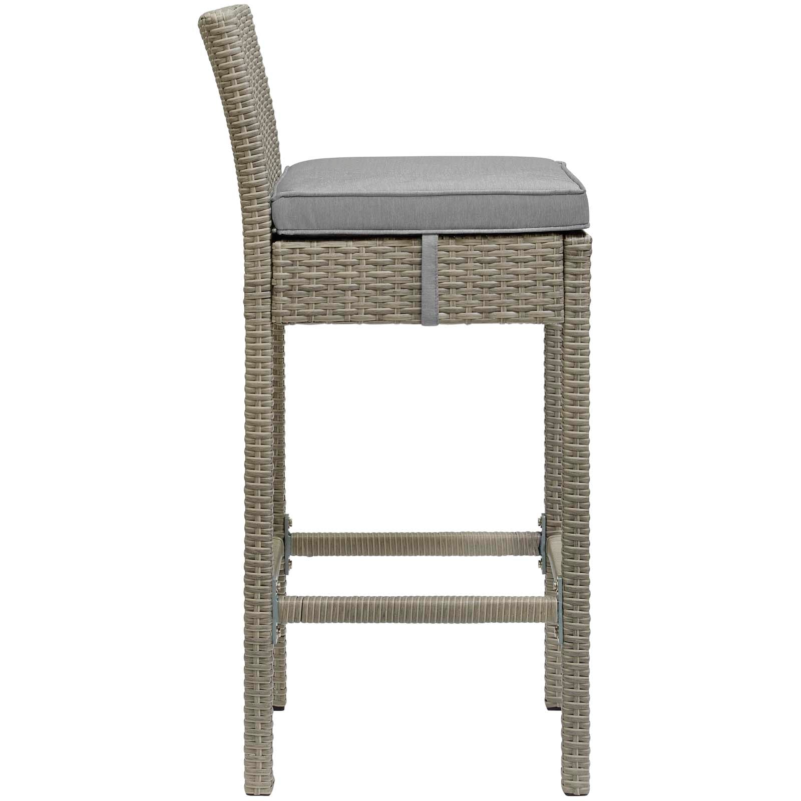 Modway Conduit Bar Stool Outdoor Patio Wicker Rattan Set of 4-EEI-3602 - EEI-3602 | Bar Stools | Modishstore - 29