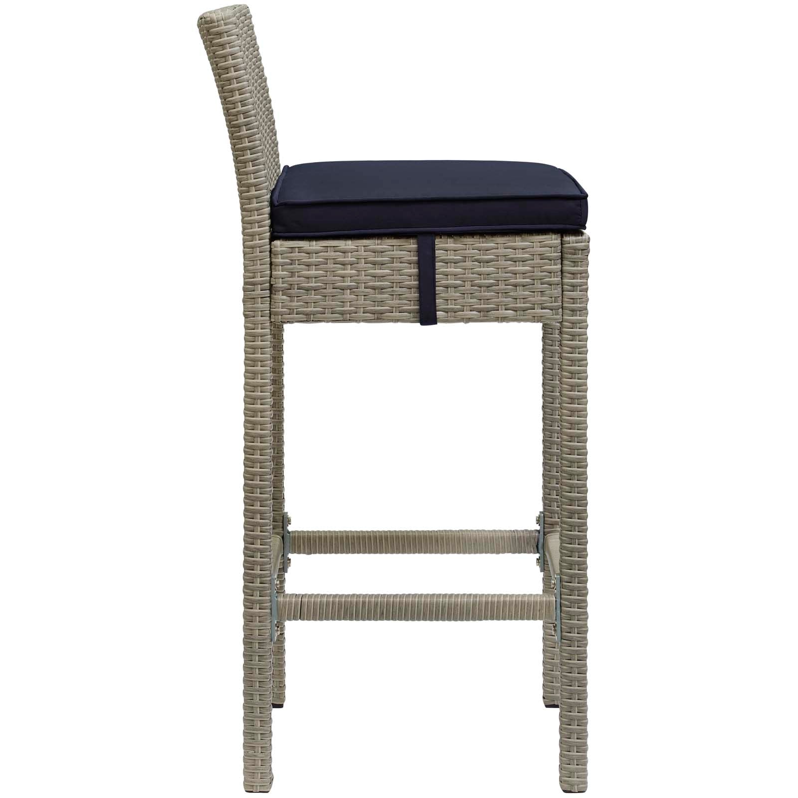 Modway Conduit Bar Stool Outdoor Patio Wicker Rattan Set of 4-EEI-3602 - EEI-3602 | Bar Stools | Modishstore - 34