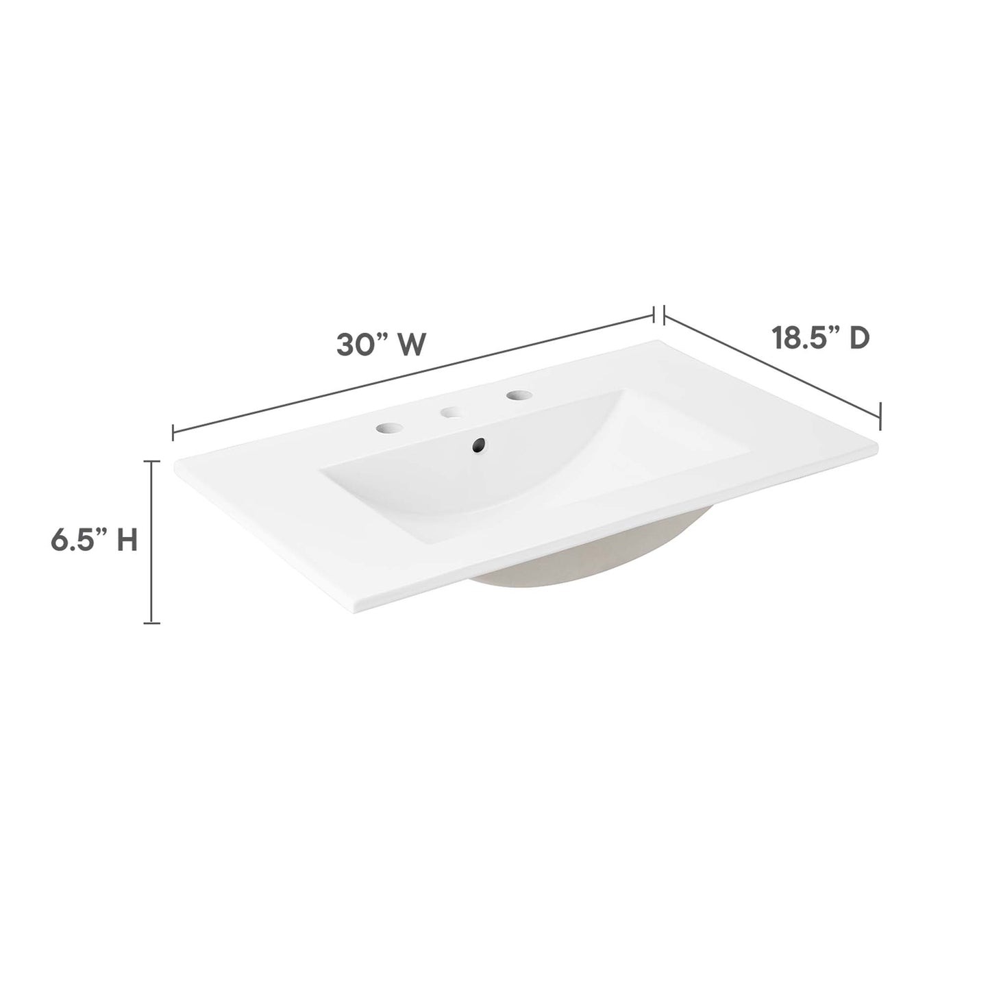 Modway Cayman 30" Bathroom Sink