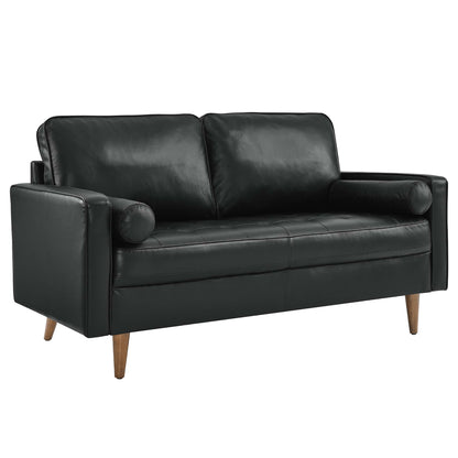 Modway Valour Leather Loveseat