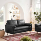 Modway Valour Leather Loveseat