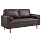 Modway Valour Leather Loveseat