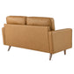 Modway Valour Leather Loveseat