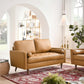 Modway Valour Leather Loveseat